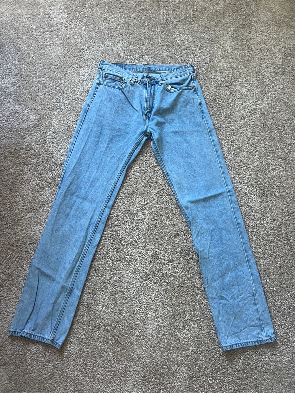 Levi 505’s 34x36 Classic Light Blue Men’s Straight-Leg Jeans